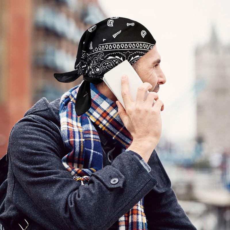 YSense 14 pieces Bandanas Paisley Print Novelty Headband Cowboy Headwraps Scarfs Hair Head Bandana for Women Men Boy Girl - Image 4